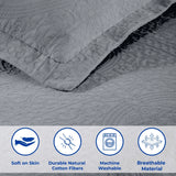 Lightweight Cotton Bedspread Sets 3-Piece Fleur De Lis Jacquard Matelassé