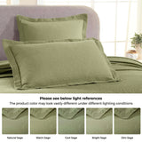 Lightweight Cotton Bedspread Sets 3-Piece Fleur De Lis Jacquard Matelassé