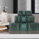 Sadie Zero Twist Cotton Solid Absorbent 3 Piece Towel Set