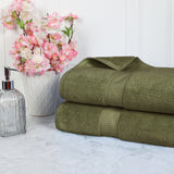 Madison Egyptian Cotton Plush Thick Absorbent Bath Sheet Set of 2