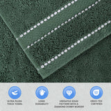 Niles Egyptian Giza Cotton Plush Heavyweight Soft 9 Piece Towel Set
