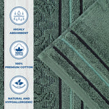 Zero-Twist Cotton Jacquard Towel Set 9 Piece - Sadie