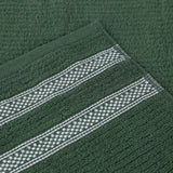Brea Zero Twist Cotton Ribbed Geometric Border 12 Piece Towel Set