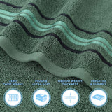 Sadie Zero Twist Cotton Solid and Jacquard Floral Face Towel Set of 12