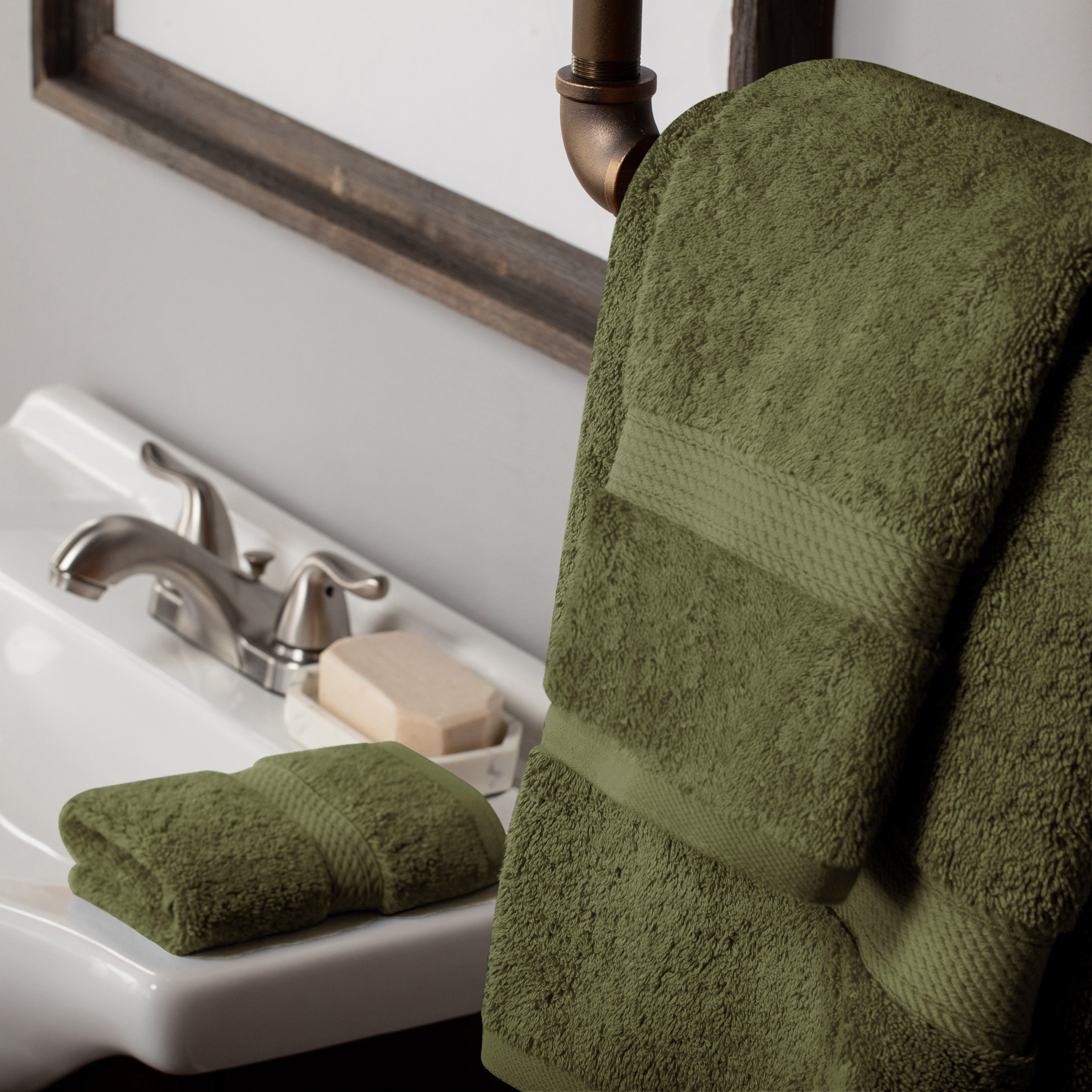 Madison Egyptian Cotton Plush Heavyweight 3 Piece Towel Set
