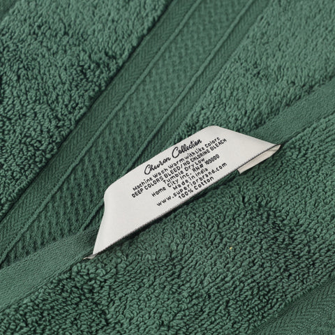Chevron Zero Twist Solid Soft Absorbent Cotton 3 Piece Towel Set