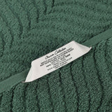 Zero Twist Cotton Solid and Jacquard Bath Towel Set of 4