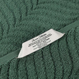 Zero Twist Cotton Solid and Jacquard Bath Towel Set of 4