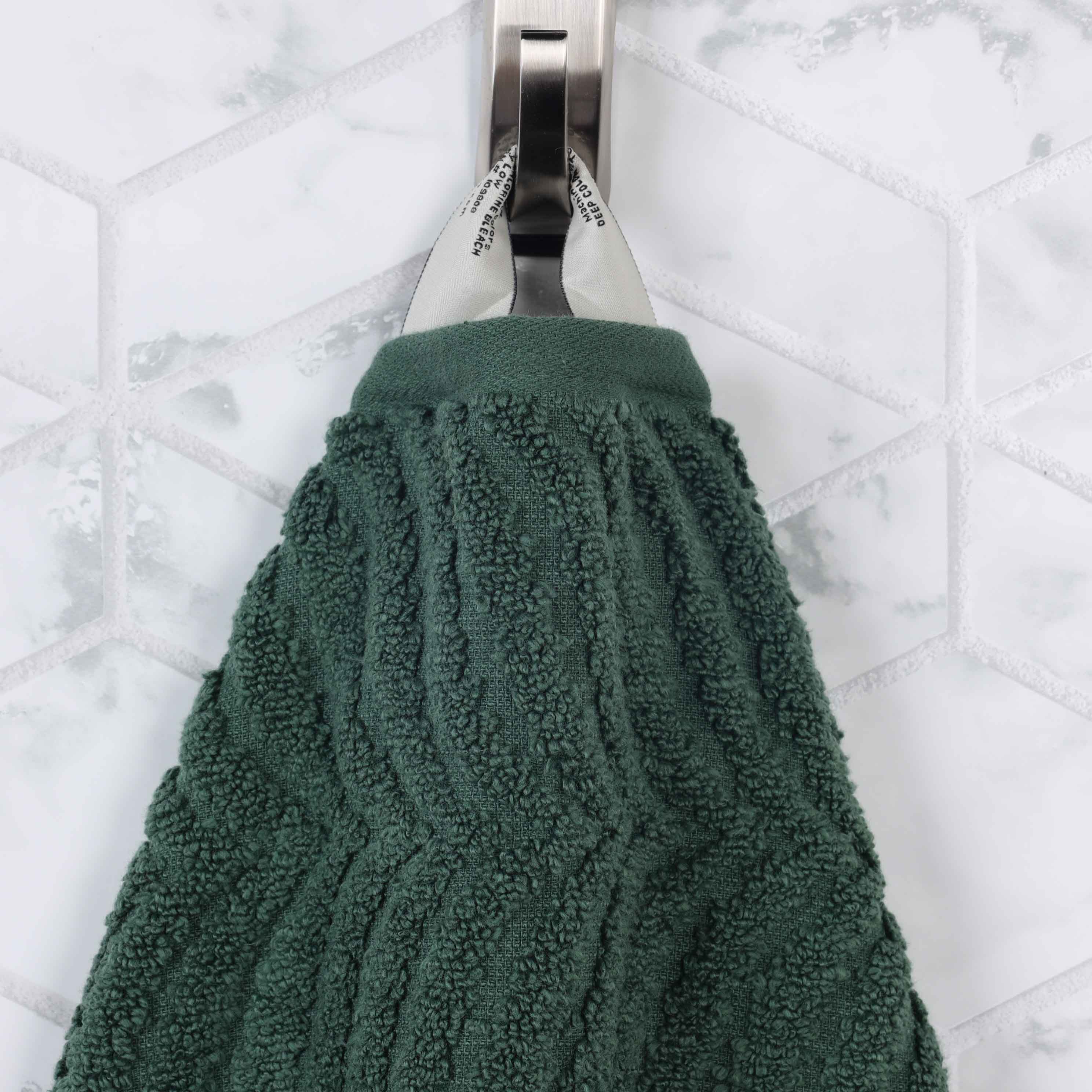 Zero Twist Cotton Solid and Jacquard Bath Towel Set of 4