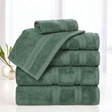 Smart Dry Zero-Twist Cotton Towel Set 6 Piece