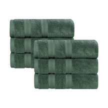 Smart Dry Zero Twist Cotton Medium Weight Hand Towels, Set of 6