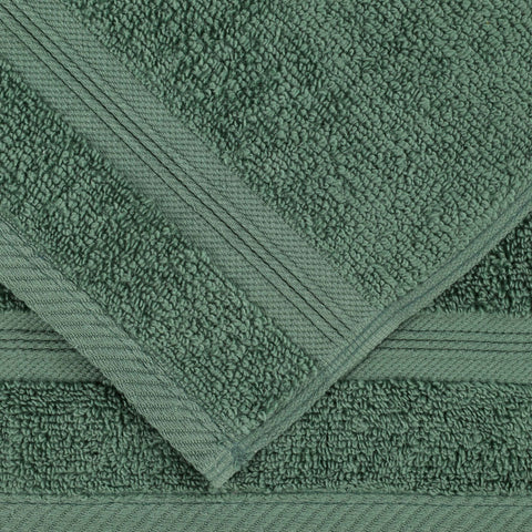 Zero Twist Cotton Medium Weight Bath Towel Set of 4