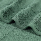 Chevron Zero Twist Solid Soft Absorbent Cotton 3 Piece Towel Set