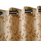 Ghera Jacquard Curtain Panel Set with Grommet Top Header