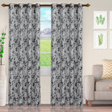 Ghera Jacquard Curtain Panel Set with Grommet Top Header