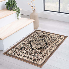 Glendale Traditional Floral Medallion Indoor Area Rug or Runner Rug