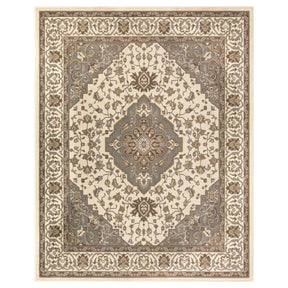 Glendale Traditional Floral Medallion Indoor Area Rug or Runner Rug