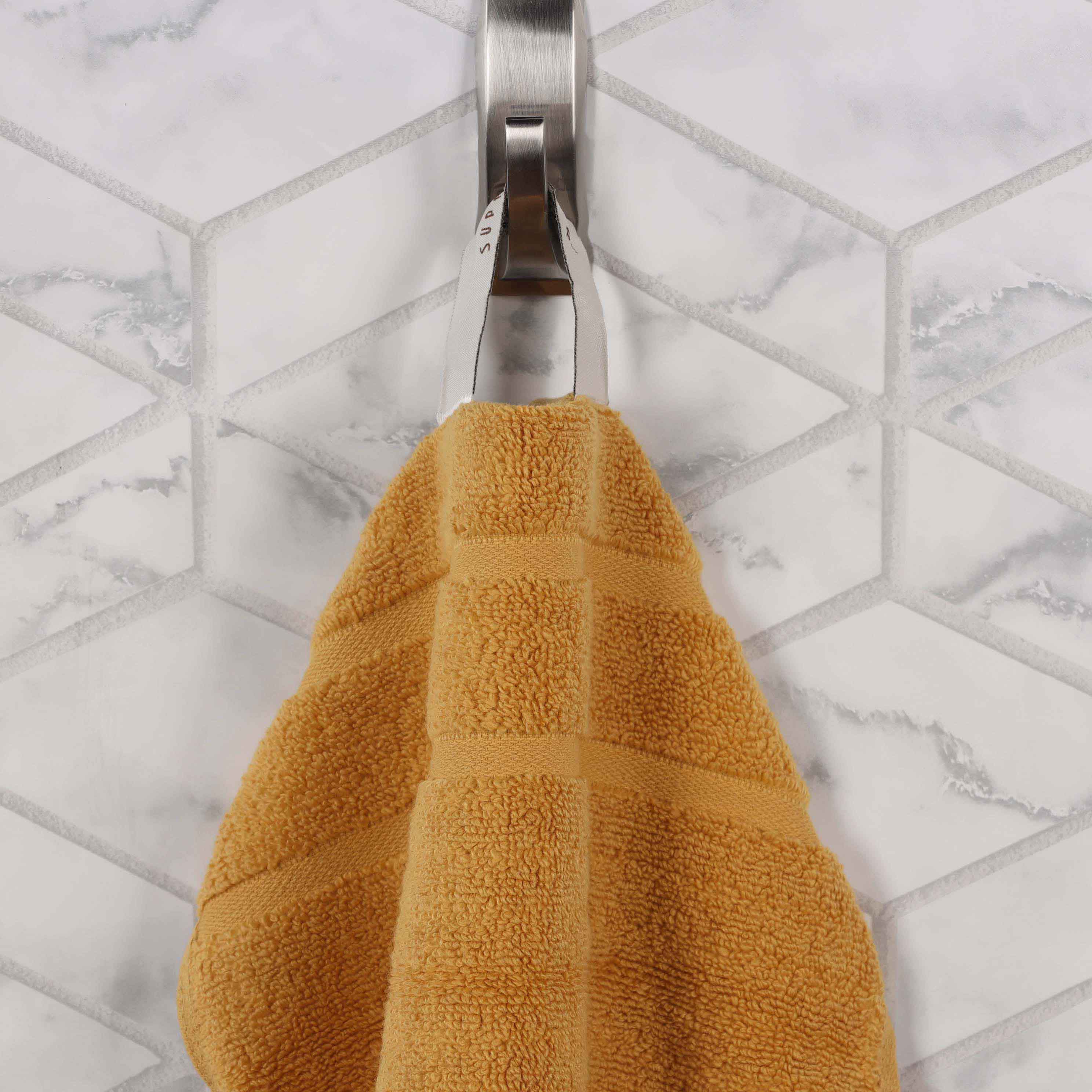 Napa Zero Twist Cotton Solid Waffle Face Towel Washcloth Set of 12