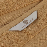 Chevron Zero-Twist Cotton Jacquard and Solid Towel Set 6 Piece