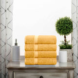 Egyptian Cotton Hand Towels 4-Piece Plush Set by Madison