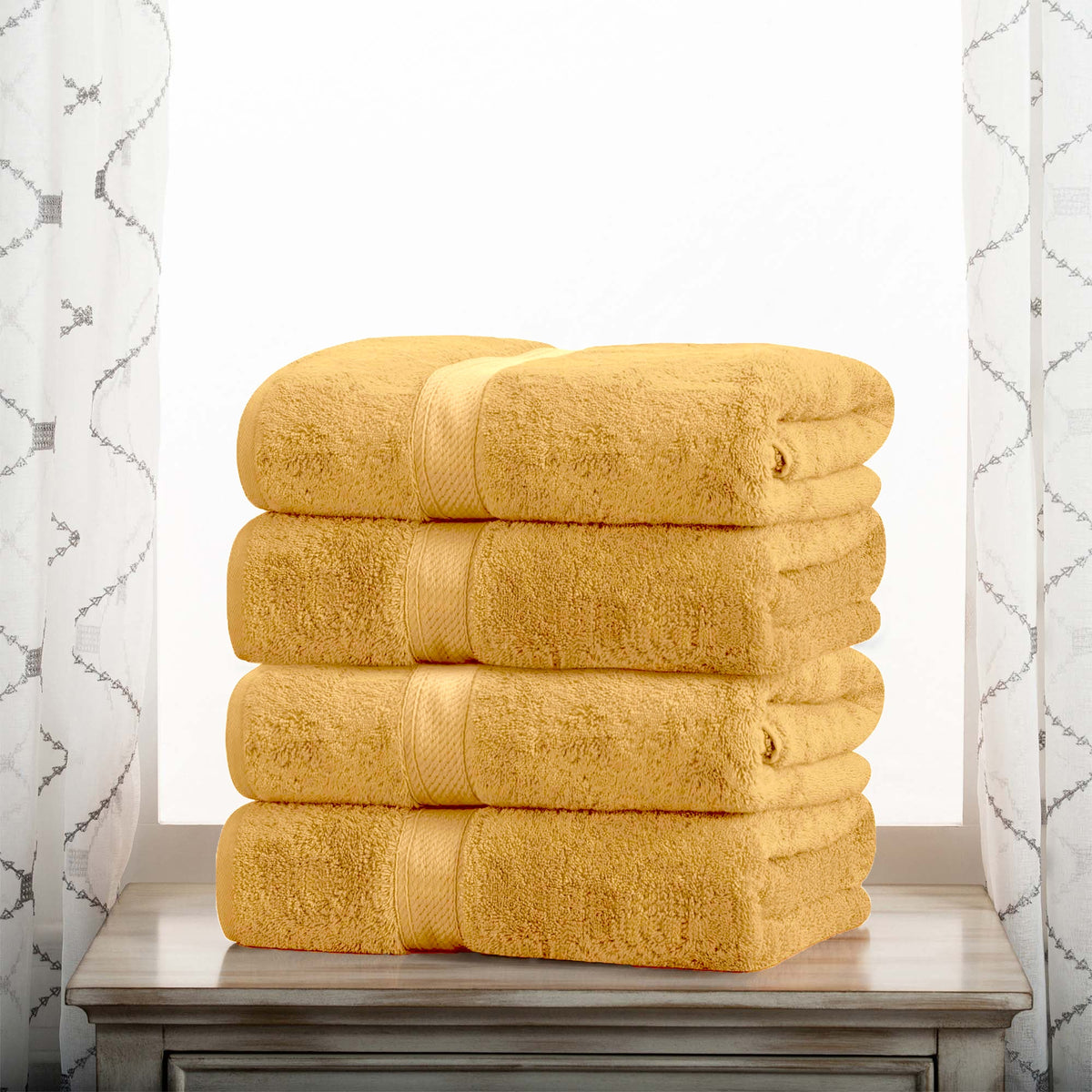 Madison Egyptian Cotton Bath Towel Set 4-Piece