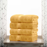 Egyptian Cotton Plush Heavyweight Bath Towel Set of 4