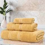 Smart Dry Zero Twist Cotton Medium Weight 3 Piece Assorted Towel Set