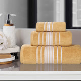 Sadie Zero Twist Cotton Solid Absorbent 3 Piece Towel Set