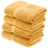 Egyptian Cotton Plush Heavyweight Bath Towel Set of 4