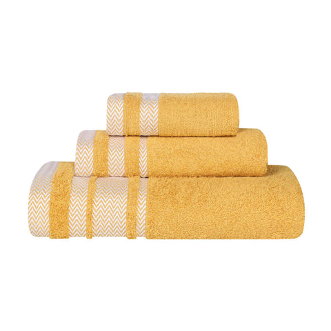 Hays Cotton Medium Weight 3 Piece Assorted Bathroom Towel Set