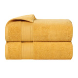 Zero Twist Cotton Medium Weight Soft Bath Towel Set of 2