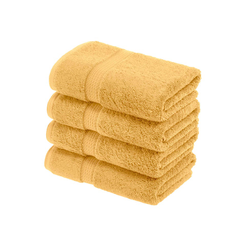 Egyptian Cotton Hand Towels 4-Piece Plush Set by Madison