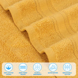 Zero Twist Cotton Medium Weight Soft Bath Towel Set of 2
