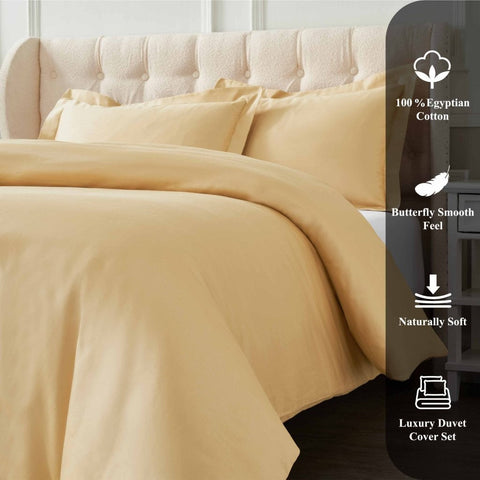 1200 Thread Count Egyptian Cotton Solid Duvet Cover
