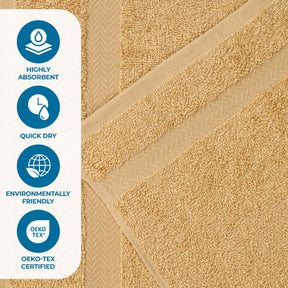 Cotton Eco-Friendly Bathroom Essentials 2 Piece Bath Sheet Set
