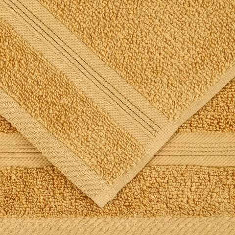 Zero Twist Cotton Medium Weight Bath Towel Set of 4