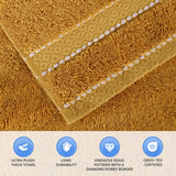 Niles Egyptian Giza Cotton Plush Heavyweight Soft 9 Piece Towel Set