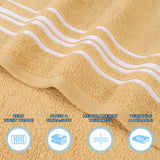 Zero-Twist Cotton Jacquard Towel Set 9 Piece - Sadie