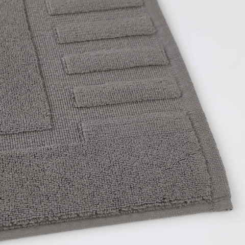 Leo Cotton Modern Absorbent Heavy Washable Bath Mat Set of 2