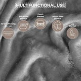 Superior Fleece Plush Medium Weight Fluffy Soft Decorative Throw