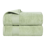 Zero Twist Cotton Medium Weight Soft Bath Towel Set of 2