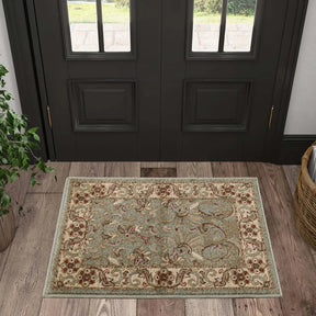 Heritage Traditional Floral Scroll Indoor Runner or Area Rug