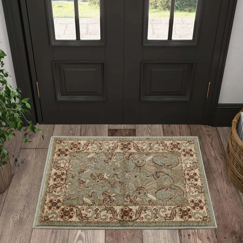 Heritage Traditional Floral Scroll Indoor Runner or Area Rug