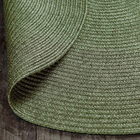 Bohemian Braided Indoor Outdoor Rugs Solid Round Area Rug