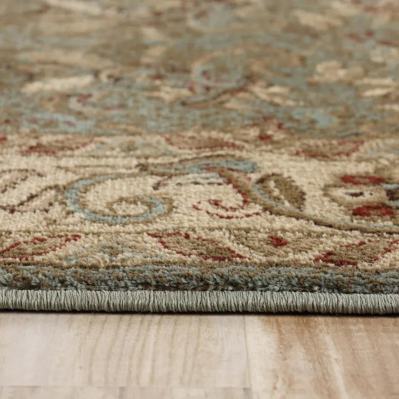 Heritage Traditional Floral Scroll Indoor Runner or Area Rug