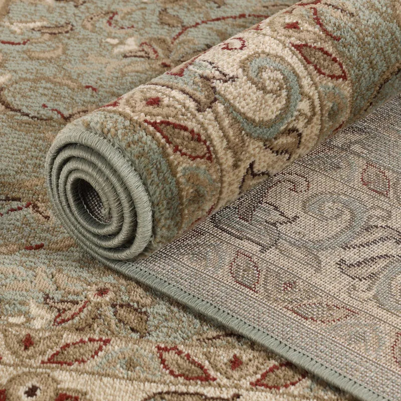 Heritage Traditional Floral Scroll Indoor Runner or Area Rug