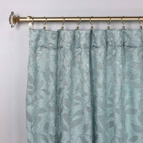 Leaves Room Darkening Back Tabs Blackout Curtain Panels, Set of 2