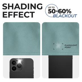 Solid Room Darkening Rod Pocket Blackout Curtain Panels, Set of 2