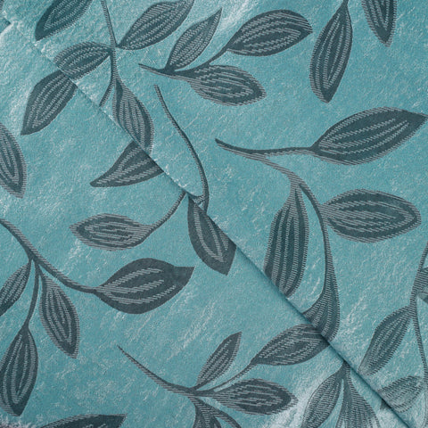Leaves Machine Washable Room Darkening Blackout Curtains, Set of 2