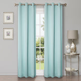 Solid Machine Washable Room Darkening Blackout Curtains, Set of 2